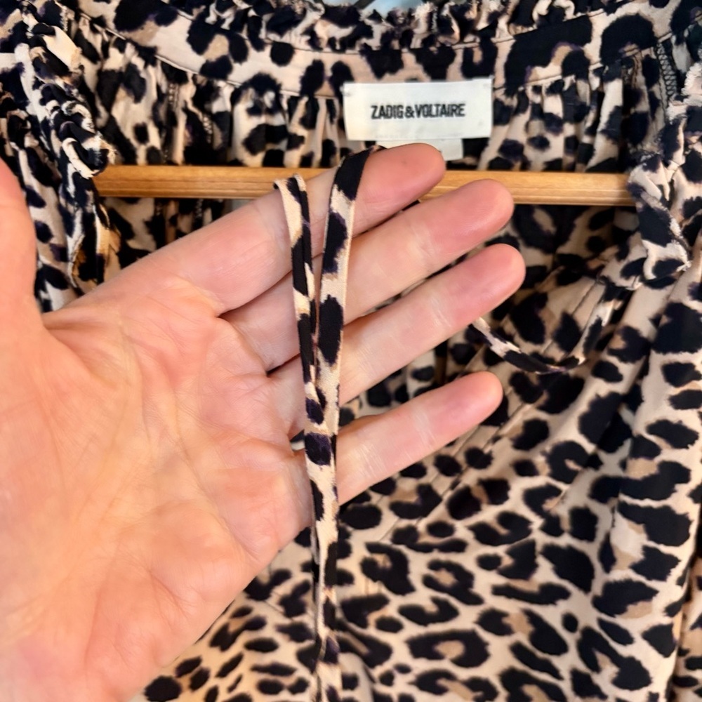 ZADIG & VOLTAIRE Leopard Print Blouse - Picture 7 of 11